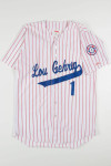Lou Gehrig Striped Baseball Jersey