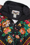 Black Floral 90s Jacket 19457