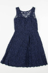 Blue Lace Bridesmaid Dress 681