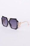 Butterfly Emblem Sunglasses