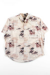 Munsingwear Fish Button Up Shirt