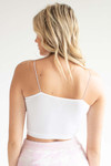 White Seamless Bungee Strap Cami