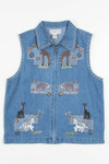 Vintage Safari Animals Vest 193