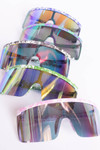 Splatter Rim Shield Sunglasses