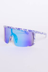 Splatter Rim Shield Sunglasses