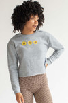 Grey Sunflower Sweatshirt