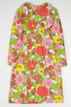 Vintage 70s Style Double Collar Floral Dress