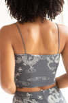 Charcoal Dragon Print Crop Cami