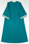 Teal Fleece Vanity Fair Night Gown