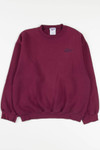 Burgundy Embroidered Reebok Sweatshirt