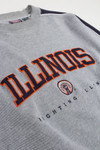 University of Illinois Striped Sleeve Sweatshirt