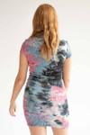 Black Storm Tie Dye Polo Dress