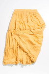 Vintage Yellow Hippie Maxi Skirt