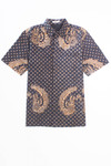 Zeta Y2K Patterned Button Up