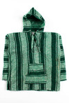 Vintage Green Stripes Baja Hoodie