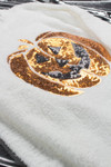 Sequin Jack-O-Lantern Chenille Sweater