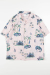Pastel Pink Surfer Hawaiian Shirt 2031