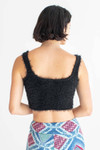 Black Eyelash Cropped Tank