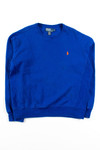 Vintage Blue Polo Sweatshirt