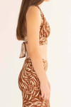 Caramel Tiger Print Halter Top