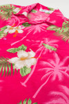 Hot Pink V.H.O. Hawaiian Shirt 2061