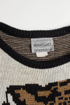 Renaissance Knitwear Metallic Tiger Sweater 3456