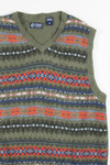 Olive Knit Chaps Sweater Vest 223