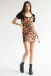 Leopard Print Mini Dress