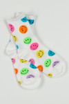 Multicolor Smiley Face Socks