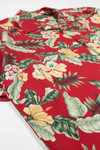 Vintage Red Floral Hawaiian Shirt 2027