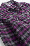 Women's Purple Columbia Flannel Shirt 3924
