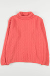 Coral United Colors of Benetton Fisherman Sweater