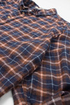 Brown & Navy Flannel Shirt 3928