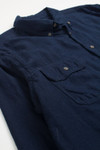 Navy Faded Glory Flannel Shirt 4033