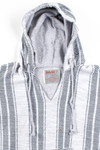 Lightweight Gray Chevrons Baja Hoodie