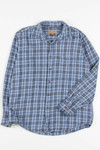 Blue Faded Glory Flannel Shirt 4042