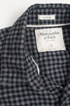 Black Abercrombie & Fitch Flannel Shirt 4044