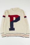 Vintage "P" 80s Sweater 3476