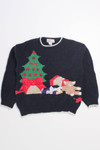 Black Ugly Christmas Pullover 58057