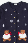 Blue Ugly Christmas Cardigan 57073