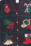 Black Ugly Christmas Cardigan 55919