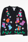 Black Stockings Ugly Christmas Cardigan 57234