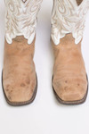 Durango Tan & White Cowboy Boots (12 D)