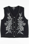 Silver Embroidered Ugly Christmas Vest 57468