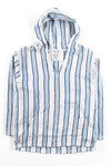 Blue Striped Old Navy Baja Hoodie