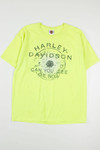 Neon Yellow Charlotte Harley Davidson T-Shirt