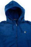 Blue Polo By Ralph Lauren Zip Hoodie