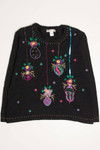 Black Ornaments Ugly Christmas Pullover 57853