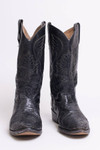 Vintage Snakeskin Leather Cowboy Boots (5 D)