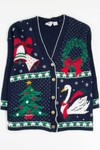 Blue Ugly Christmas Cardigan 57785